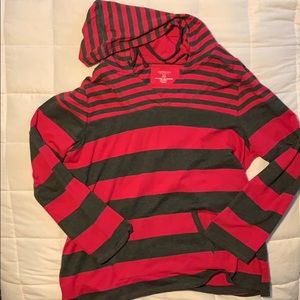 Sonoma pink/grey hooded top